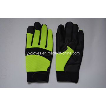 Sicherheits-Handschuh-Synthetik-Leder Handschuh-Industrie Handschuh-Arbeitshandschuh-Mechaniker Handschuh-Handschuhe